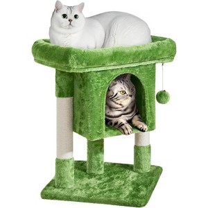 Heybly 23.5in Cat Tree Tower, Cat Condo with Sisal-Covered Scratching Posts, Cat House Activity Center Furniture - 1 of 4