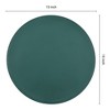 REGALWOVEN Faux Leather Waterproof Soft Heat Resistant Wipeable Placemats 6 Pcs - 4 of 4