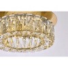 Elegant Lighting Monroe 12 inch LED single flush mount in gold - 4 of 4