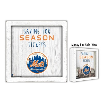 Mlb New York Mets Baseball Logo Glass Framed Panel : Target