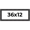 PosterPalooza | Panoramic Traditional Black Picture Frame - UV Acrylic, Foam Board Backing, Hanging Hardware - 2 of 4