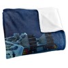 Kids' Back To The Future Delorean Silky Touch Blanket White 36X58 - 3 of 4