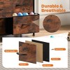 FONTOI Dressers 10 Drawer Fabric Tall Dresser Tower Closet Storage Clothes Chest of Drawers for Bedroom Nursery, Brown, 11.8"*31.4"*45.6" - 4 of 4