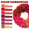 PartyWoo Crepe Paper Streamers Gradient Burgundy Metallic Gold White Sand 8 Rolls 656 ft 1.8Inch x 82Ft Rolls - 3 of 4