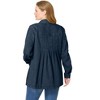 Woman Within Plus Size Pleat-Back Denim Jacket - 3 of 4