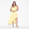 Women's Satin Asymmetrical Maxi A-Line Dress - Wild Fable™ - 2 of 3