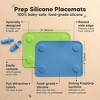 2-Pack Prep Silicone Placemats for Toddlers, Kids, Non Slip Suction Dining Table Baby Placemat, Easy to Clean - 2 of 4