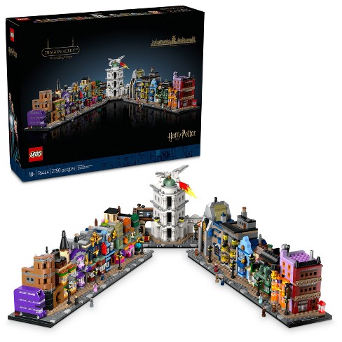 Lego Harry Potter Diagon Alley Wizarding Shops Collectible Building Set 76444 Target