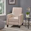 KTMBDW Linen Recliner Sofa Push Back Recliner Chair Adjustable Modern Single Reclining Chair Upholstered Sofa for Living Room, Bedroom - 4 of 4