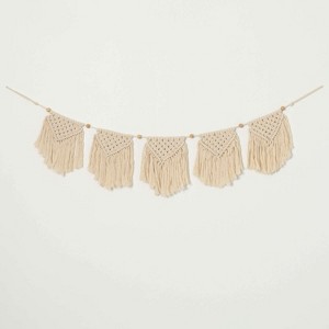 Woven Macrame Garland Multicolor 47"H - 1 of 3