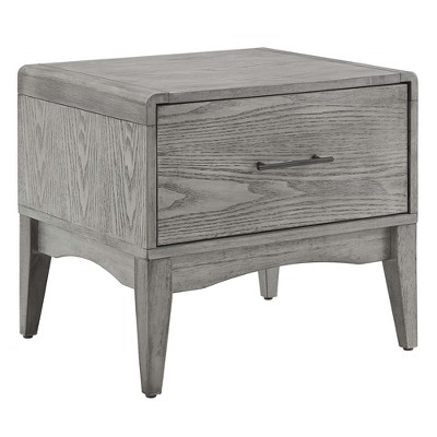 Modway Georgia Nightstand – Mid-Century Modern Wood Nightstand with Open Shelf and Storage Drawer in Walnut Finish
