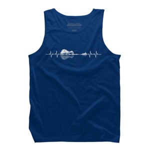 Men's Design By Humans Nature Guitar Heart Beat By Maryedenoa Tank Top - 1 of 2
