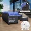 6-Piece PE Rattan Patio Sectional Set – Modular Outdoor Sofa, Coffee Table & Thick Cushions, Weatherproof for Poolside, Backyard - 4 of 4