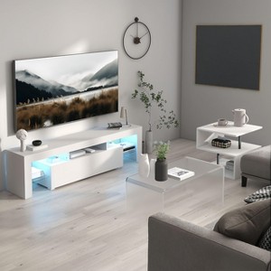 NicBex TV Stand Modern Entertainment Center with Down Filp Door TV Console Table for TVs up to 55 Inchs for Living Room - 1 of 4