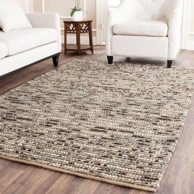 Hand-Knotted Blue and Multicolor Wool 5'x8' Area Rug