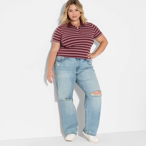 Women's Mid-Rise Straight Jeans - Wild Fable™ - 1 of 3