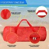 Generic Red Heavy-Duty Large Mesh Sports Duffle Bag, Dry Bag, Diving Equipment Scuba Bag - 4 of 4