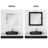Amanti Art Mirror Makeover Bathroom Mirror Frame Border Kit- Fully Assembled Peel and Stick Frame - Mirror NOT Included - Trio  Trim - 4 of 4