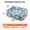 Dog Beds Large Sized Dog - Washable Furry Pet Beds, Rectangle Orthopedic Corduroy Fleece Puppy Beds with Removable Zipper Cover - 2 of 4