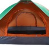 FURNIinspire Camping Tents 2 Person Dome Camping Tent With Double Door, Orange And Green Family Outdoor Tent, Multicolored, 78.75"*59"*43.25" - 2 of 4