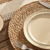 Aoibox Round Woven Placemats Set of 12, Boho Rattan Chargers for Dinner Plates, Rustic Wicker Place Mats, Straw Braided Table Placemats for Dining - 3 of 4