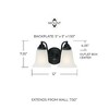 Capital Lighting Brady 2 - Light Vanity in  Matte Black - 3 of 4