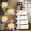 QingMoon 9 Drawer Dresser for Bedroom, 3 Tier Storage Organizer, Plastic Bins for Living Room, Entryway and Closet - 2 of 4