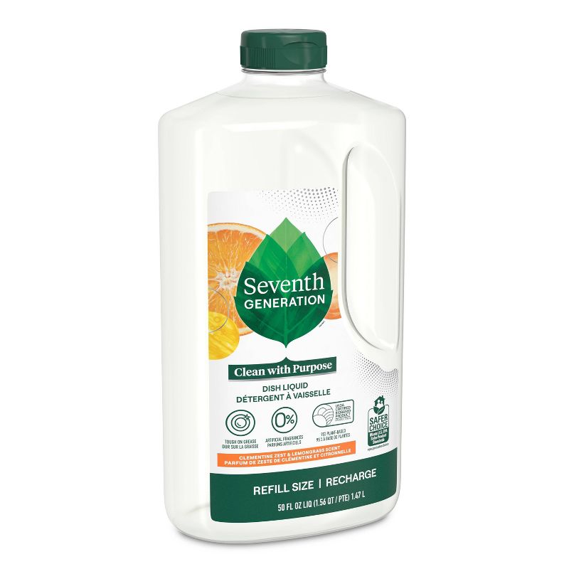 Seventh Generation Lemongrass & Clementine Dish Liquid Soap, 4 of 13