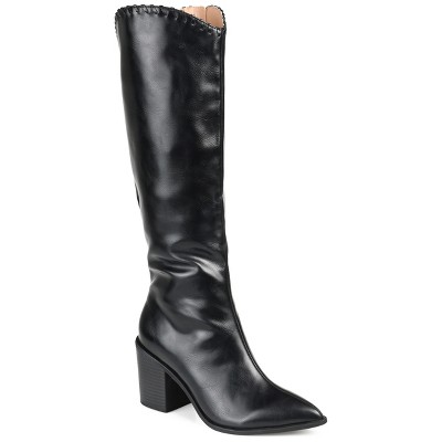 Journee Collection Womens Daria Stacked Heel Knee High Boots