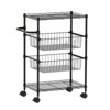 Kitchen Utility Cart, 4 Tier Heavy Duty Rolling Cart, 110 Lbs Capacity Storage Cart with Wheels & Handle Bar, Display Shelf Wire - 2 of 4