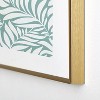 Heather Dutton Flowing Leaves Seafoam Metal Framed Art Print - Deny Desings - 3 of 3