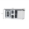 FURNIinspire 3D Outdoor Indoor Poultry Cage Small Animal House Outdoor Chicken Hutch Coop with Running Cage,62.99"*29.44"*31.22" - 3 of 4