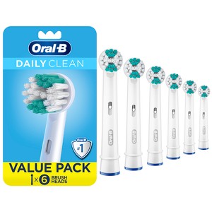 Oral-B Daily Clean Electric Toothbrush Replacement Brush Heads Refill - 6ct - 1 of 4