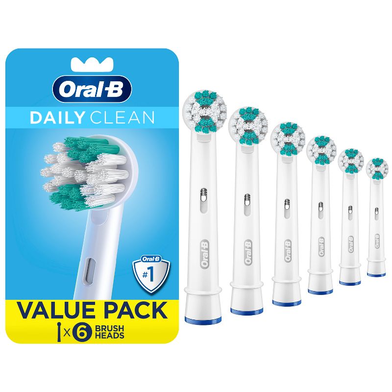 Oral-B Daily Clean Electric Toothbrush Replacement Brush Heads Refill - 6ct, 1 of 12