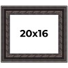 PosterPalooza | 3.5" Wide Ornate Black Picture Frame - UV Acrylic, Backing Board, Hanging Hardware Included - 2 of 4