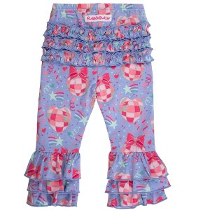 RuffleButts Toddler Girls Ruffle Flare Pants - 1 of 2