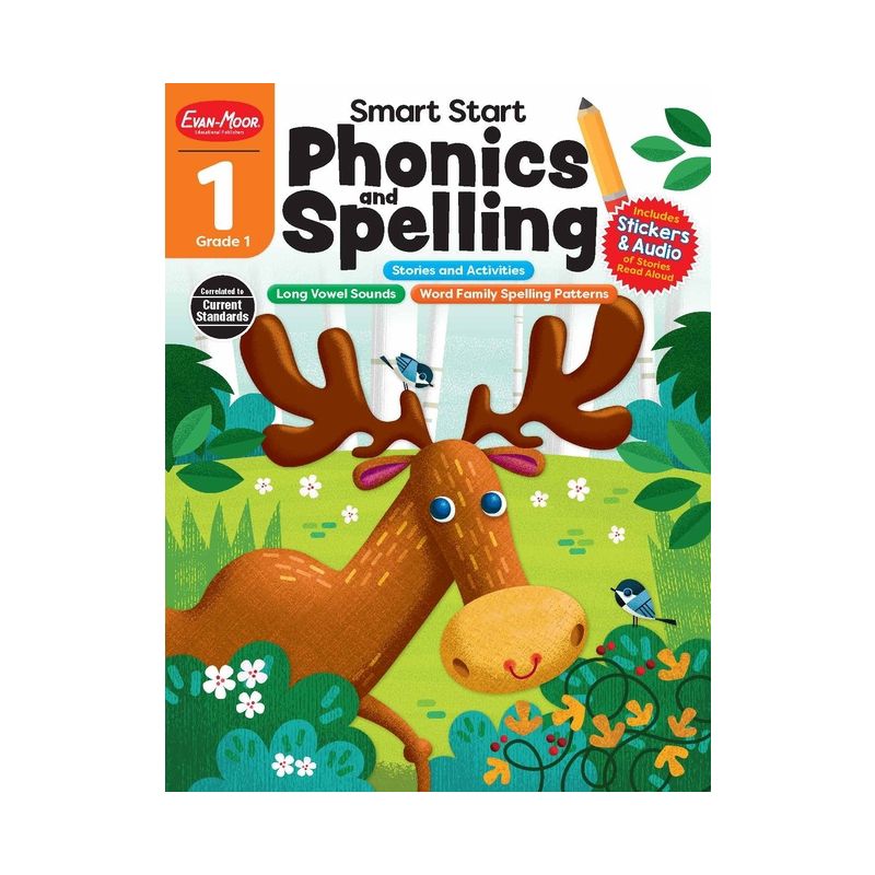 Smart Start: Phonics and Spelling, Grade 1 Workbook - by  Evan-Moor Educational Publishers (Paperback), 1 of 2