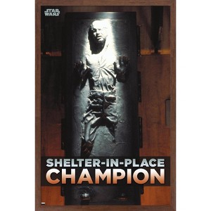 Trends International Star Wars: Saga - Han Solo - Shelter In Place Framed Wall Poster Prints - 1 of 4