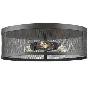 Z-Lite Meshsmith 3 - Light Flush Mount in  Bronze - 1 of 1