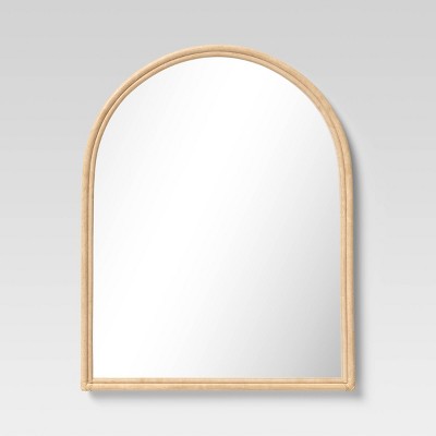 22" x 28" Natural Rattan Mirror with Wrapping - Threshold™