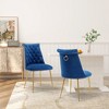 Clihome Velvet Dining Chairs Set of 2 - 3 of 4