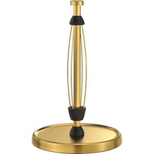 Paper Towel Holder Countertop, One-Handed Tear, Stainless Steel, Weighted Base, Paper Towel Roll Holder Stand - 1 of 4