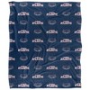 Florida Atlantic University Logo Pattern Silky 50x60 Blanket, 1 Sided - 2 of 4