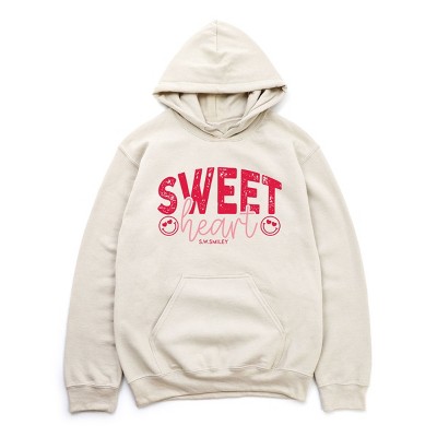 S.W.Smiley Sweet Heart Distressed - Women's Graphic Hoodie