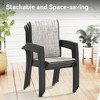 Grungis Metal Outdoor Chairs Set of 2,Patio Dining Chairs  for Dining Room,Backyard - 4 of 4