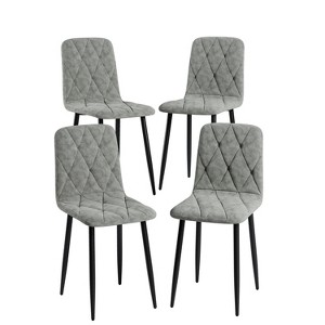 NicBex Velvet Dining Chairs Set of 4,Modern Kitchen Chairs with Metal Legs for Living Room,Meeting Room,Bedroom - 1 of 4
