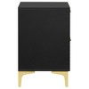 NicBex 21.75''Nightstand with 2 Storage Drawers,Mid-Century Modern End Table with Metal Legs for Bedroom,Living Room - 4 of 4