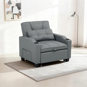 COZONY 3 in 1 Convertible Sofa Bed, Multi Functional Sleeper for Living Room Guest Room Apartment - 1 of 4