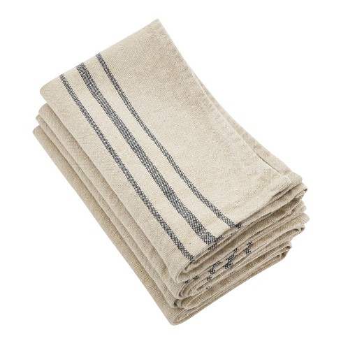 Saro Lifestyle Striped Linen Napkin, 20