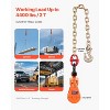 VEVOR 2 Ton Snatch Block with G80 Chain, Swivel Shackle, 3" Sheave for 3/8" Wire Rope, Snatch Block Pulley for Towing and Recovery,Orange & Gold - 4 of 4